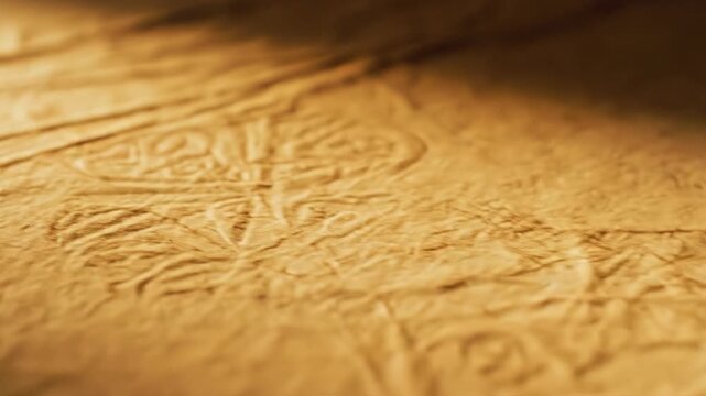 Close-up of ancient textured paper with subtle patterns and a single dark spot.
