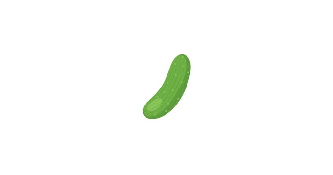 Cucumber Vegetable Fresh Green Animation