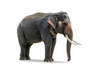 Obraz premium Elephant figurine with long tusks