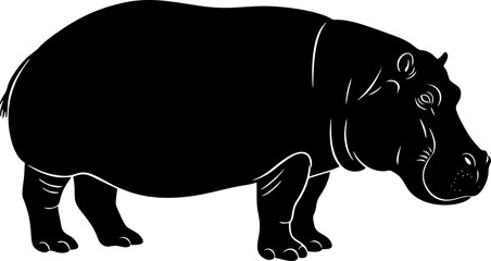 rhino vector illustration © Rizki