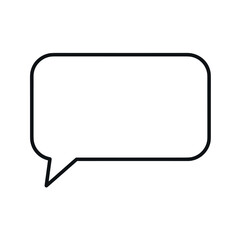 Speech bubble and chat icon on metal and white button 3D illustration cartoon design