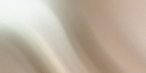 Fototapeta premium Abstract light beige and cream fabric texture with soft diagonal folds and grain