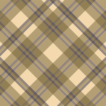 Brown and Beige Plaid Pattern for Textile Design