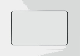 Blank Whiteboard With Marker Vector Minimalist Flat Design Object