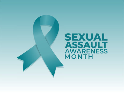 Vector graphic of Sexual Assault Awareness Month for Sexual Assault Awareness Month celebration.