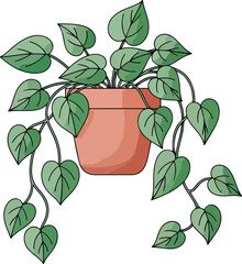 Heartleaf Philodendron House Plant. © bedugal