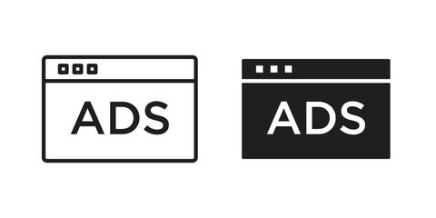 Obraz premium Ad icon