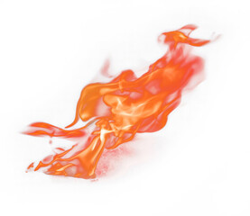 Abstract Fire and Dynamic Flame with Red Orange Glowing Heat on a Textured Background - Vibrant Digital Art