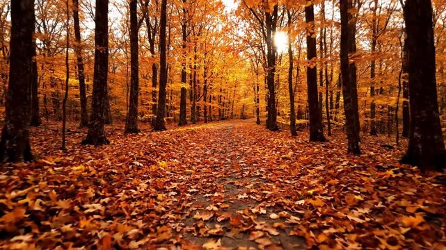 Dappled Light Capturing the interplay of sunlight and shadow through the tree canopy.
