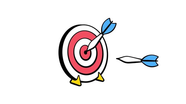 A dartboard with darts representing accuracy and fun games