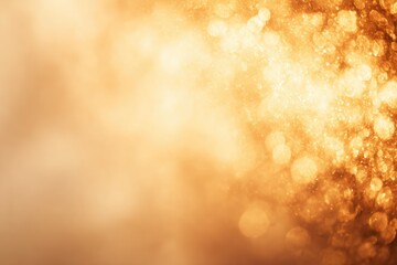 Blurry close-up showcases a warm, bokeh-filled explosion of light and sparkling particles