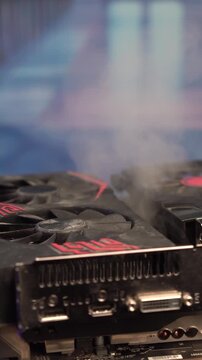Vertical View, Overheated Graphic Cards, Computer Hardware