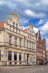 Street in Luneburg old town, Germany
