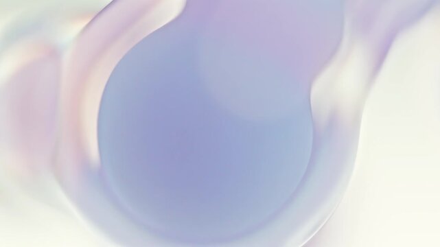 Looping Close-up molecular cell blurred background. Busy cute colorful cell are merging or breaking. Abstract background for video about medical and scientific. 3D Render.