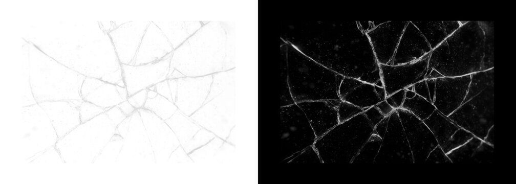Cracked glass texture overlay shattered screen effect broken window background