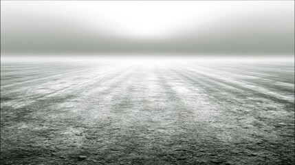 Fototapeta premium Endless Concrete Plane with Light Rays