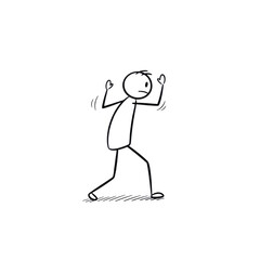 Fototapeta premium Stick figure dancing