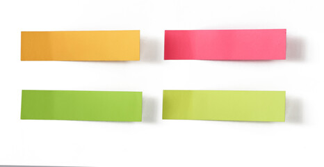 Set of papers for notes on an isolated transparent background. Realistic note. Paper, sheet, notes,...