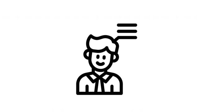 man animated icon