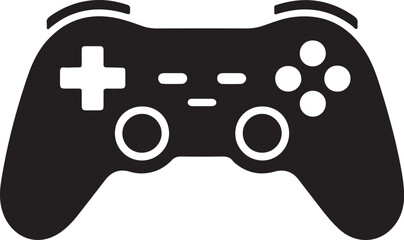 Video game controller Silhouette vector, Gamepad vector icon illustration  © Babu