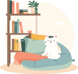 cat on the couch © Drstark