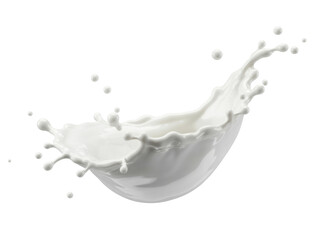 Milk splash, white liquid, dynamic movement, fresh dairy, and creamy texture captured in a vibrant, high-speed photograph, perfect for food and beverage promotions.