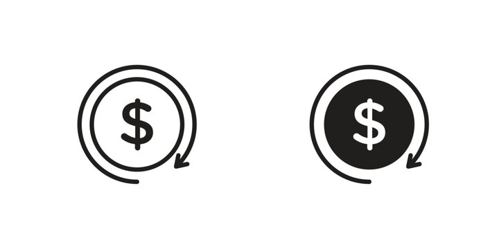Money exchange icon