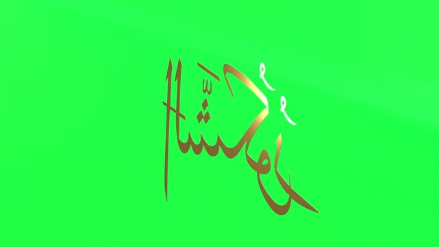 3d Animation Asmaul Husna As Syakuur Green Screen 