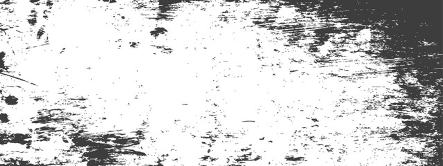 Naklejka premium Distressed Grunge Texture Overlay Black and White Vector Background