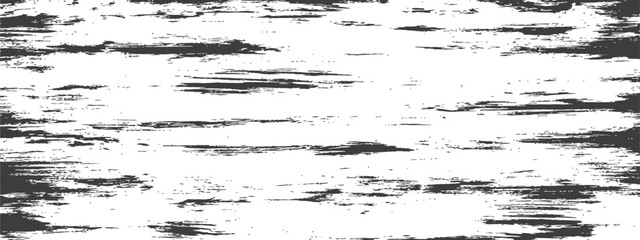 Obraz premium Black and White Grunge Horizontal Brush Stroke Distressed Texture Background