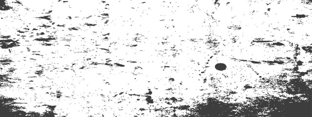Obraz premium Grunge Distressed Overlay Texture Black Ink Splatters on White Background