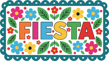 Colorful Fiesta Party Celebration Banner Design