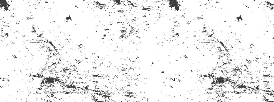 Distressed Grunge Overlay Texture Black and White Vector Background (2)