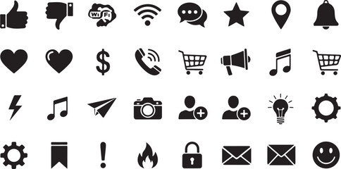 Obraz premium set of icons for web