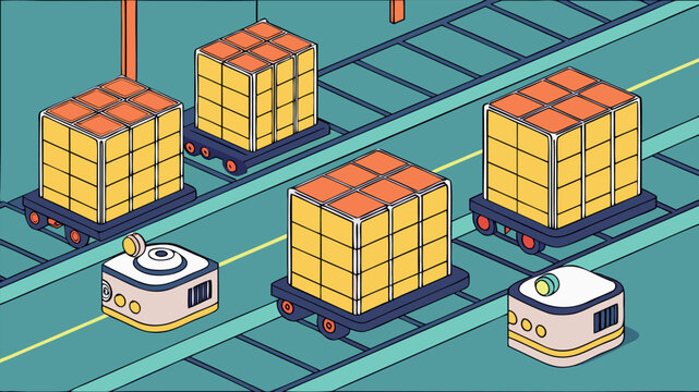 Warehouse with Robotic Automation and Blockchain Logis