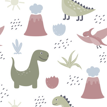 dinosaurs seamless pattern