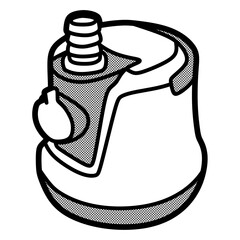 mini submersible water pump, editable lines