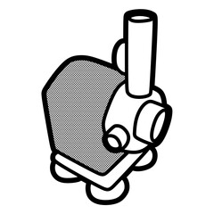 black and white mini submersible water pump, editable lines