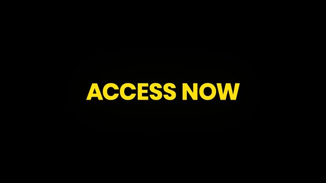 Access Now Cinematic Text Morphing Animation 4K for Instant Content Access and Digital Platform Promotion