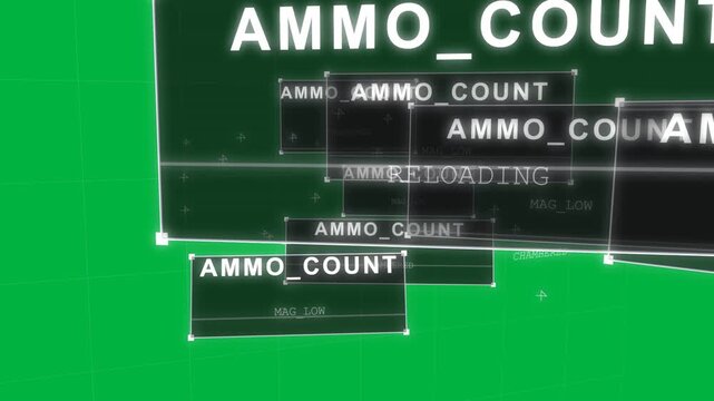 AMMO_COUNT HUD panels shifting, sliding after RELOADING showing, signaling reload transparent grid