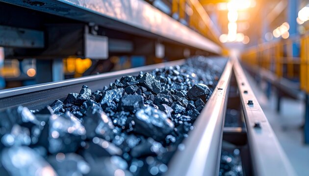 Industrial Conveyor Belt Moving Crushed Rare Earth Ore
