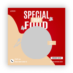 Fresh Food Social Media Post Design


