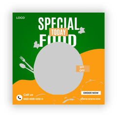 Fresh Food Social Media Post Design


