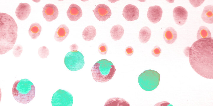 Dot Paint. Colorful Tiki Pattern. Multi Water