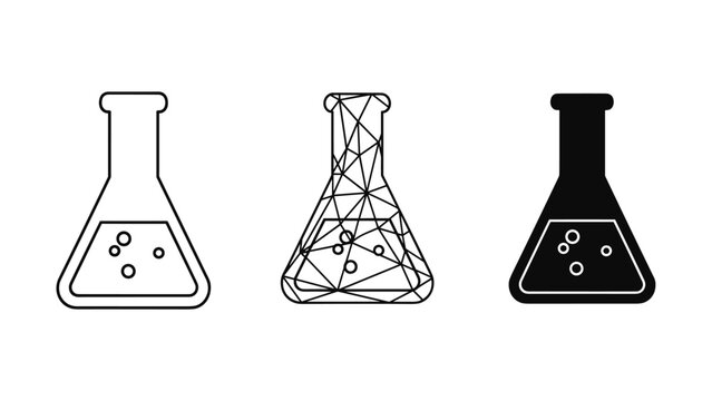 Laboratory Flask Icons