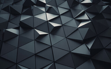 Dark geometric 3d triangular pattern triangles black 3d, geometric, triangles, dark, black, gray, metallic, reflective, pattern, abstract, background, texture, low poly, facets, angular, shapes, struc