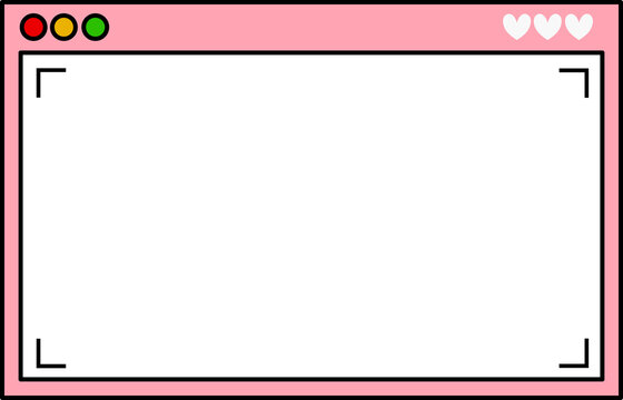 vector frame for any text video picture windows computer
