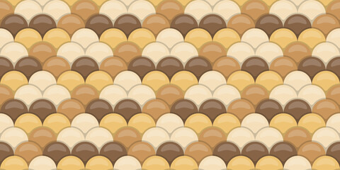 Abstract seamless pattern.  Elegant, earthy tones in a fish scale design.  Perfect for backgrounds, textures, website design, and print projects. © Olena