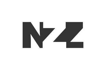 NZZ logo design. Initial letter N Z Z bold font style for tech startups, consulting, corporate branding. Creative company name, headlines typography identity, trendy logotype.