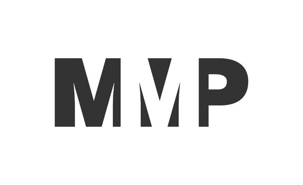 MMP logo design. Initial letter M M P bold font style for tech startups, consulting, corporate branding. Creative company name, headlines typography identity, trendy logotype.
